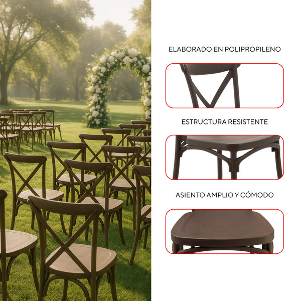 Silla Crossback - 4 piezas